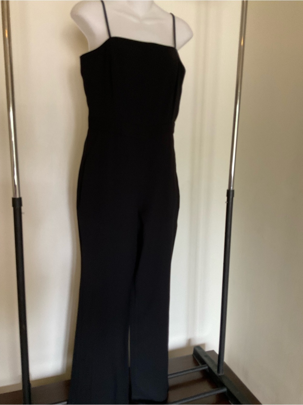 Banana Republic Black Spaghetti-Strap Wide Leg Jumpsuit